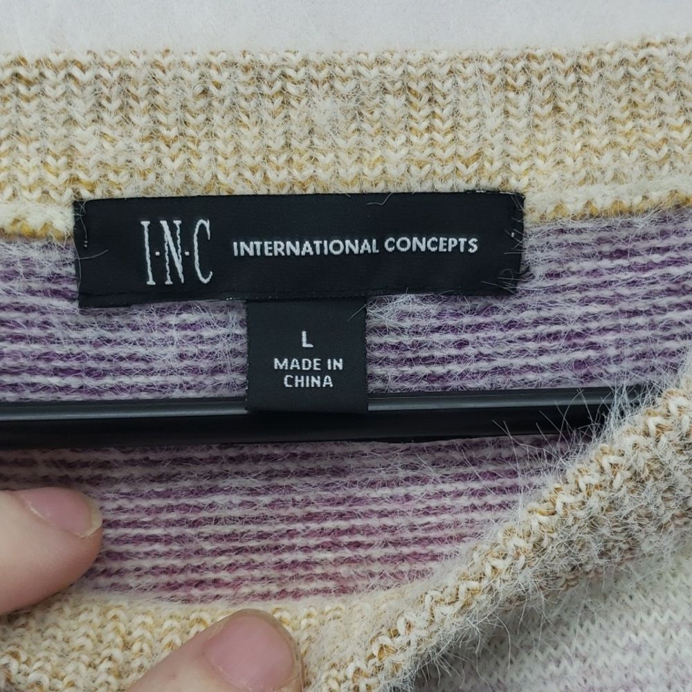 INC International Concepts Fuzzy Space Dyed Sweater Size Large Cozy (AN) - Picture 2 of 8